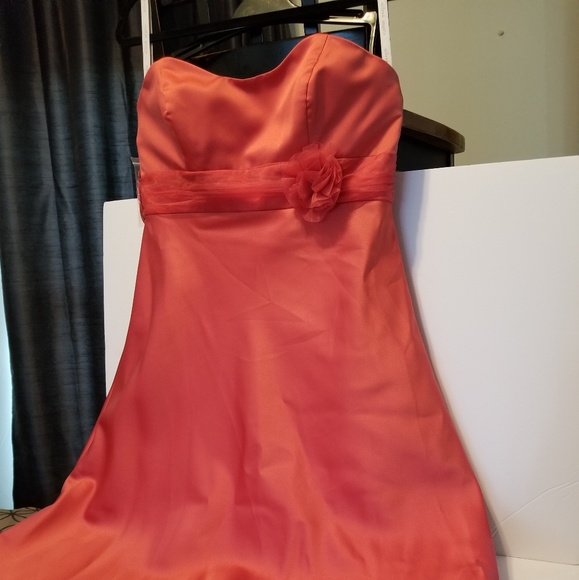 Alfred Angelo Formal Cocktail Peach Dress size 10 - Picture 3 of 8